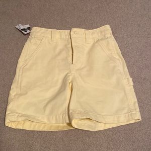 Aritzia yellow shorts